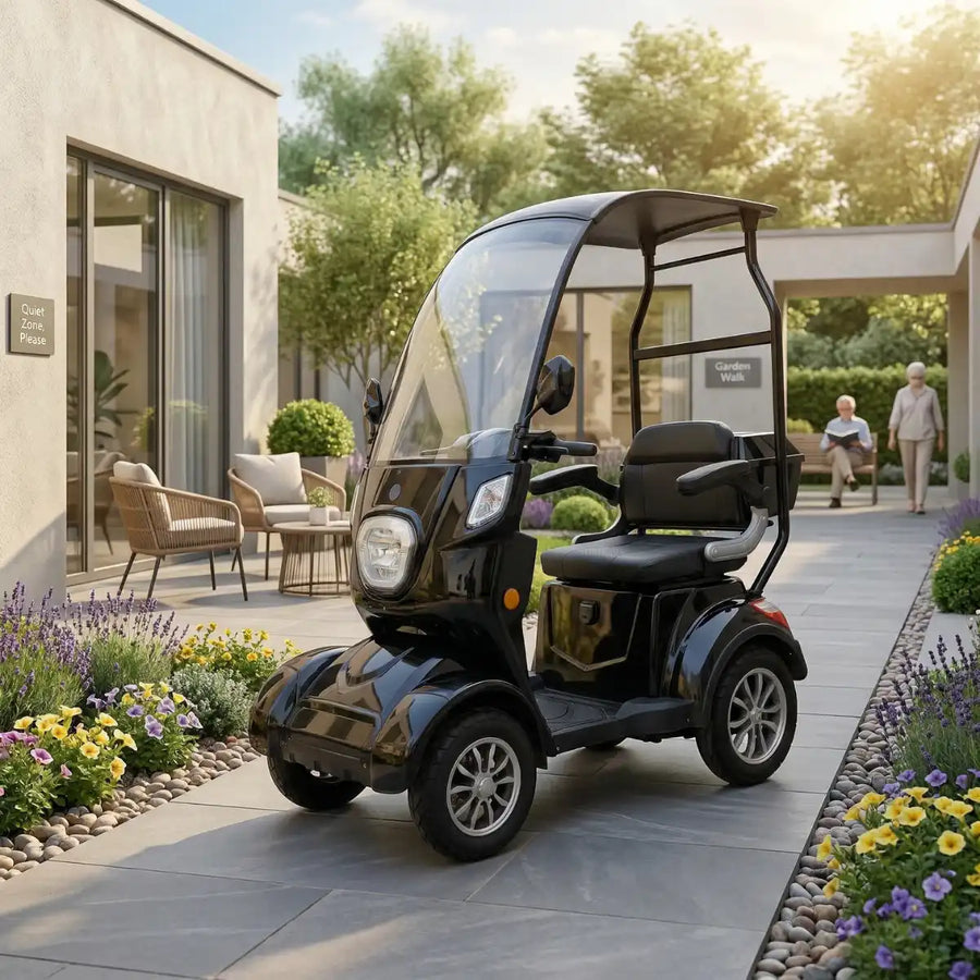 Senioriskootteri 800W – 48V20Ah litiumakku, 25 km/h, toimintasäde 40–70 km
