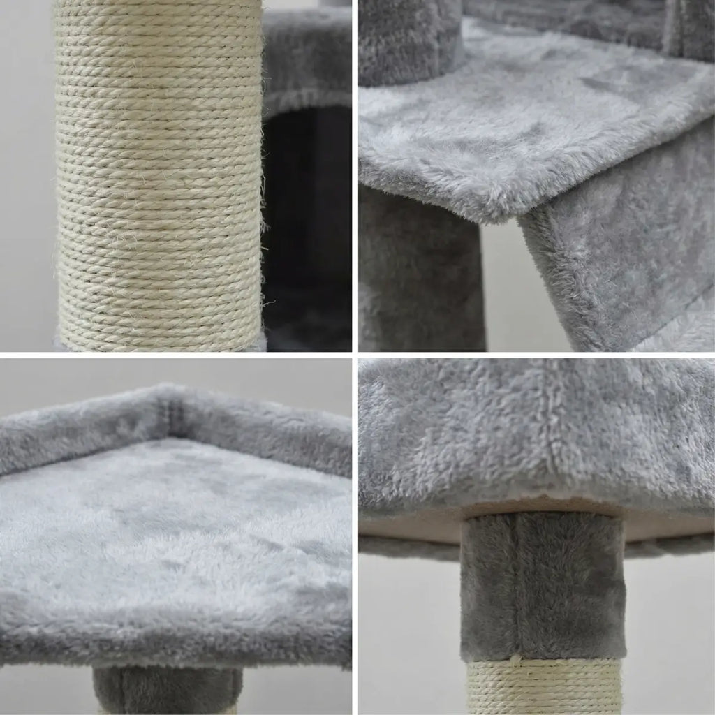 NordDjur Kattklätter-/klösstång 170 cm, ljusgrå