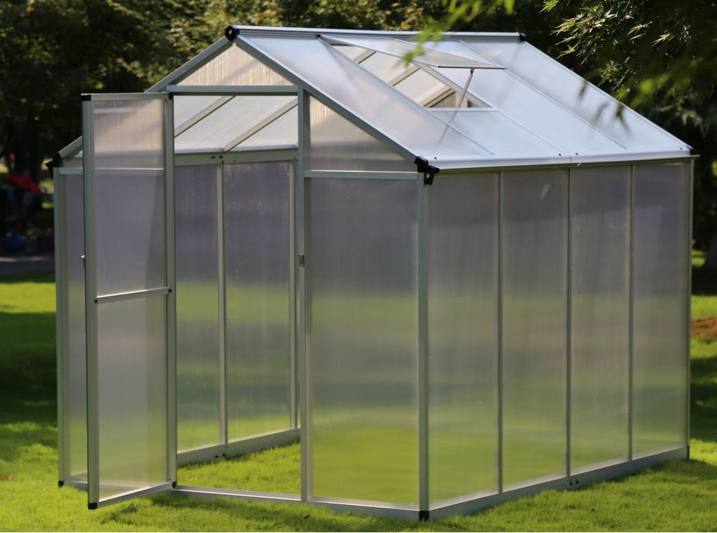 POHJOLA GARDEN Kasvihuone 4,6m²: Tukeva Runko, Paksut Paneelit, Sokkeli & Rännit - Helppo Koota