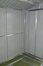 POHJOLA GARDEN Pihavaja 2,7m2 Puutarhavaja, Peltivarasto, Työkaluvaja Vihreä + sokkeli