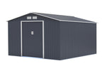 POHJOLA GARDEN Pihavaja 8,8m2 Puutarhavaja, Peltivarasto, Työkaluvaja HARMAA + sokkeli