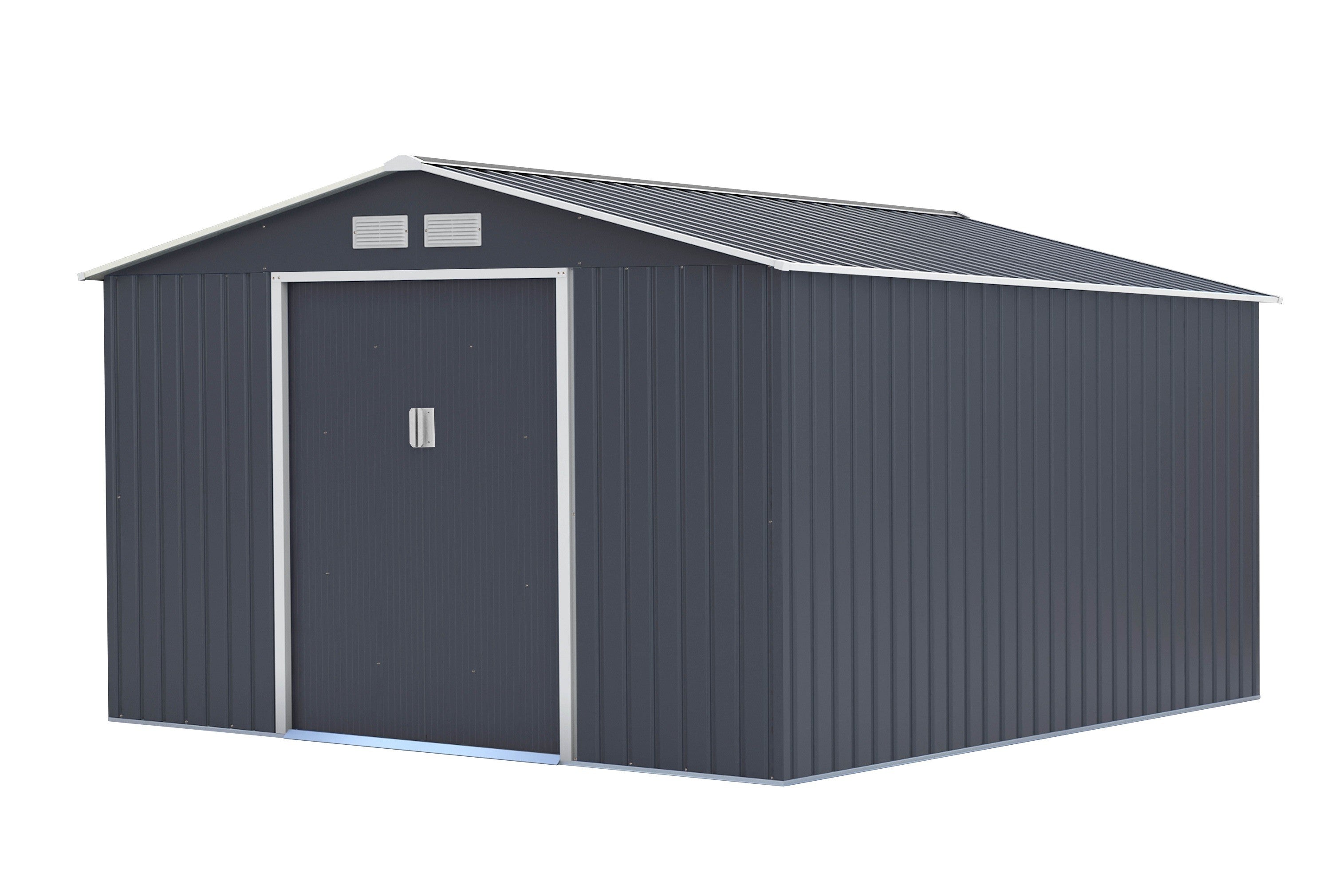 POHJOLA GARDEN Pihavaja 8,8m2 Puutarhavaja, Peltivarasto, Työkaluvaja HARMAA + sokkeli