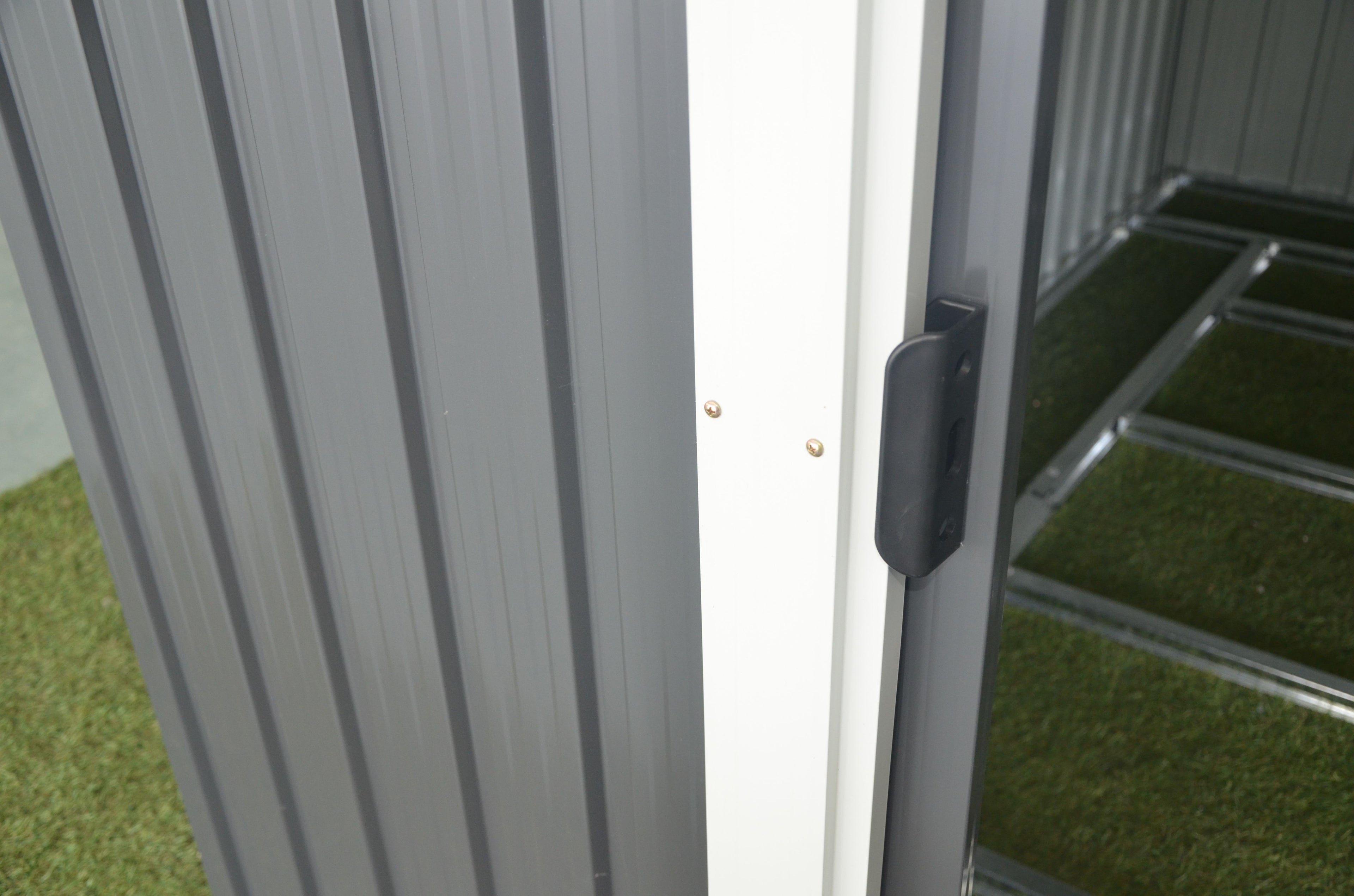 POHJOLA GARDEN Pihavaja 10,85m2 Puutarhavaja, Peltivarasto, Työkaluvaja HARMAA + sokkeli