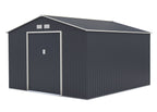 POHJOLA GARDEN Pihavaja 13m2 Puutarhavaja, Peltivarasto, Työkaluvaja HARMAA + sokkeli