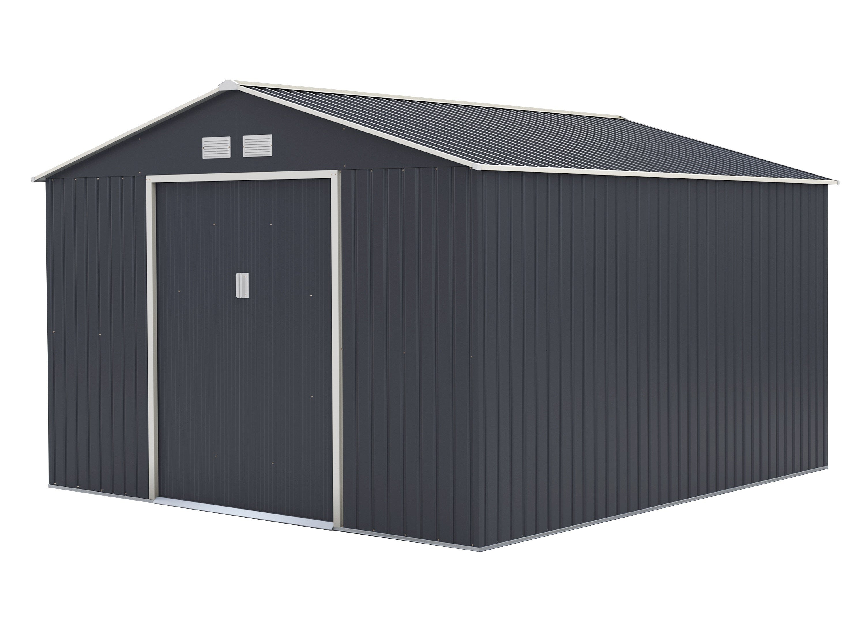 POHJOLA GARDEN Pihavaja 13m2 Puutarhavaja, Peltivarasto, Työkaluvaja HARMAA + sokkeli