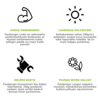 POHJOLA GARDEN KIMI Puutarhakatos / Paviljonki Terassille 3x3m, Vaalea Beige