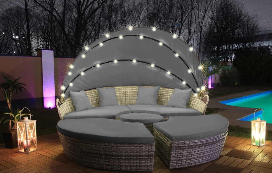 LED aurinkosänky 180cm