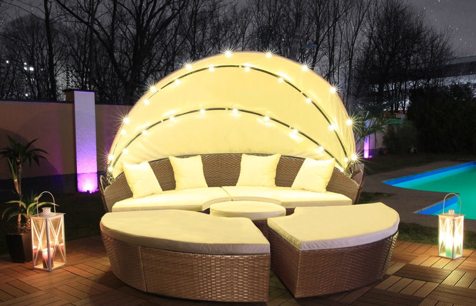 LED aurinkosänky 180cm