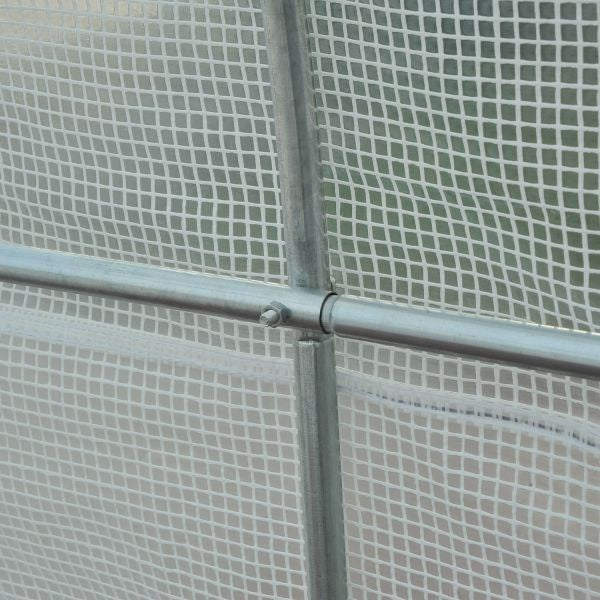 kasvihuone 4,5 x 2 x 2m, valkoinen