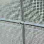 kasvihuone 4,5 x 2 x 2m, valkoinen