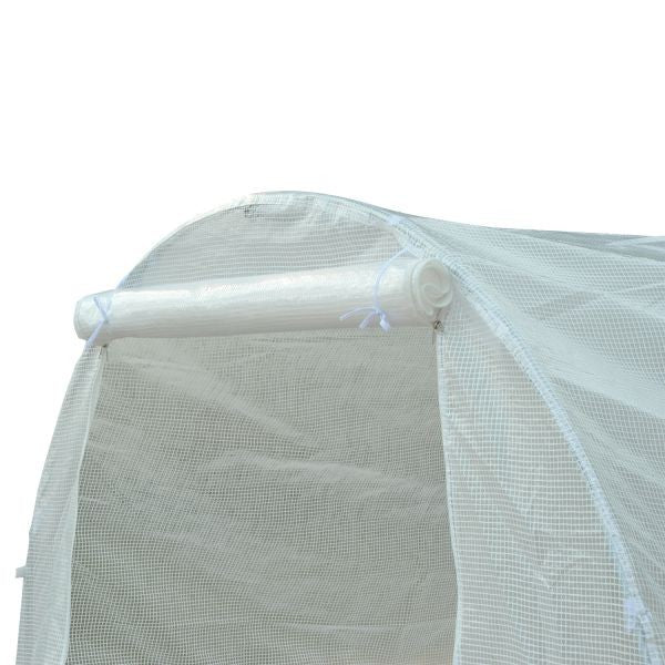 kasvihuone 4,5 x 2 x 2m, valkoinen