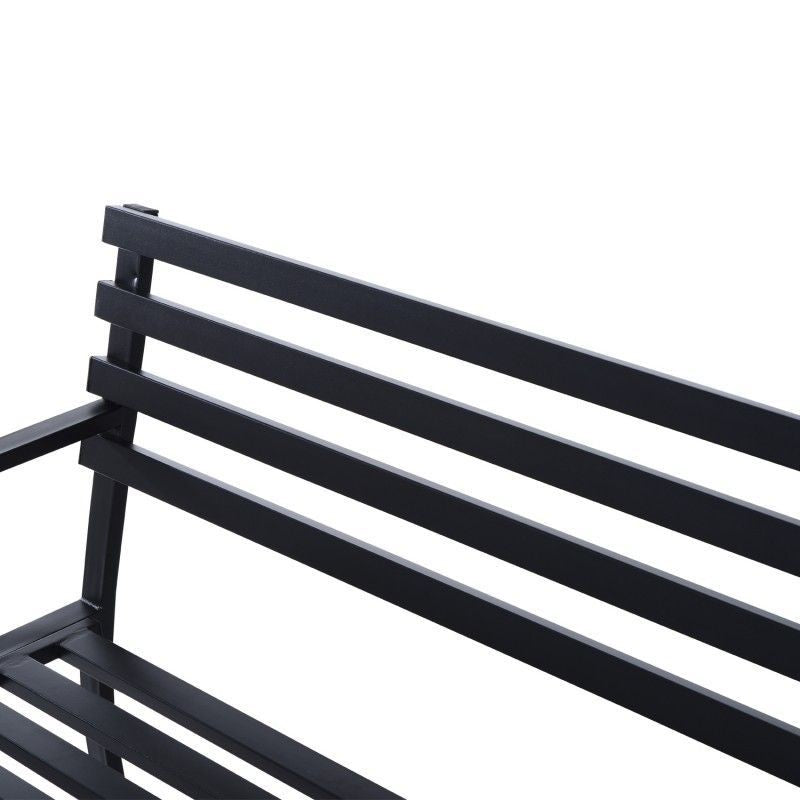 2-istuttava metallinen puutarhapenkki 2