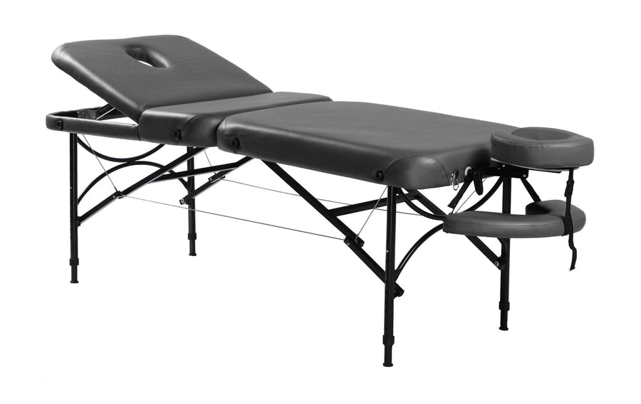 REIKU 3-zons massagebänk, svart