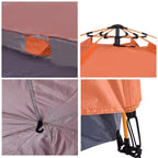 Quick-upretkiteltta 6 hengelle, oranssi