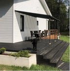 POHJOLA GARDEN Terassikatos 4.35m x 3.00m Harmaa, EXTRA STRONG 6mm paneeli