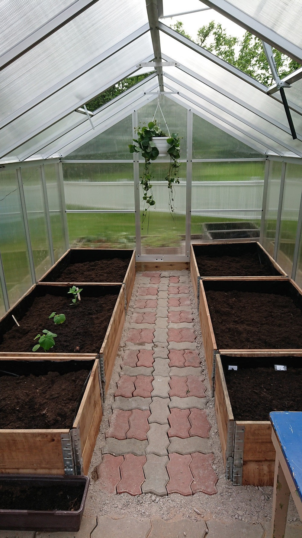 POHJOLA GARDEN STONG Iso Kasvihuone 10m2 + sokkeli, 4mm 800g/M2 Kennolevyt