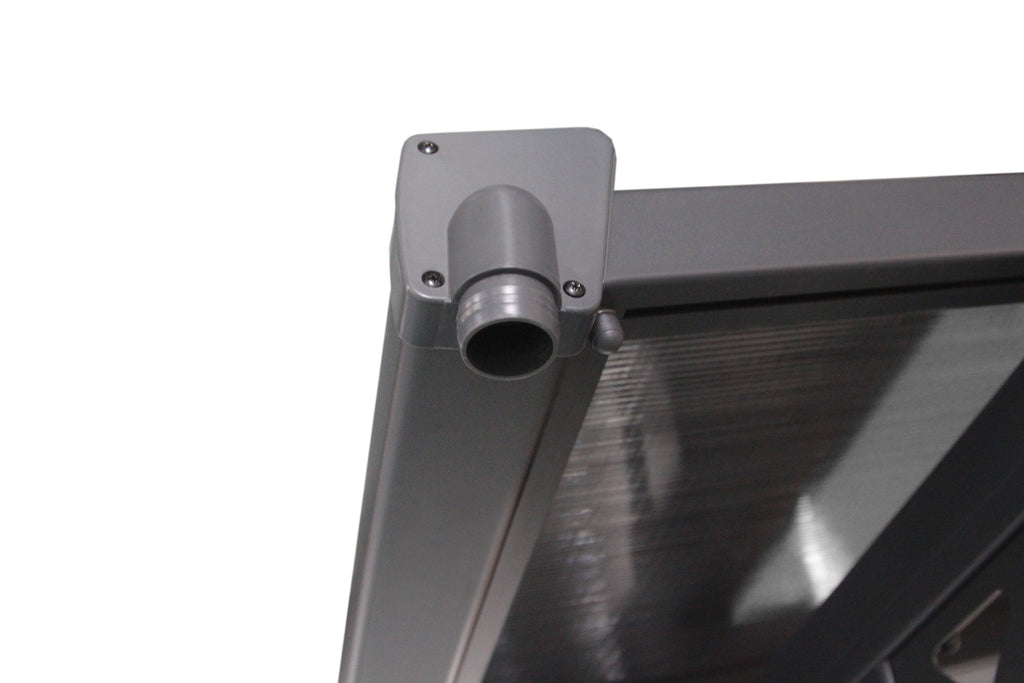 POHJOLA GARDEN Terassikatos 5.56 x 3.00m Harmaa, EXTRA STRONG 6mm Paneeli