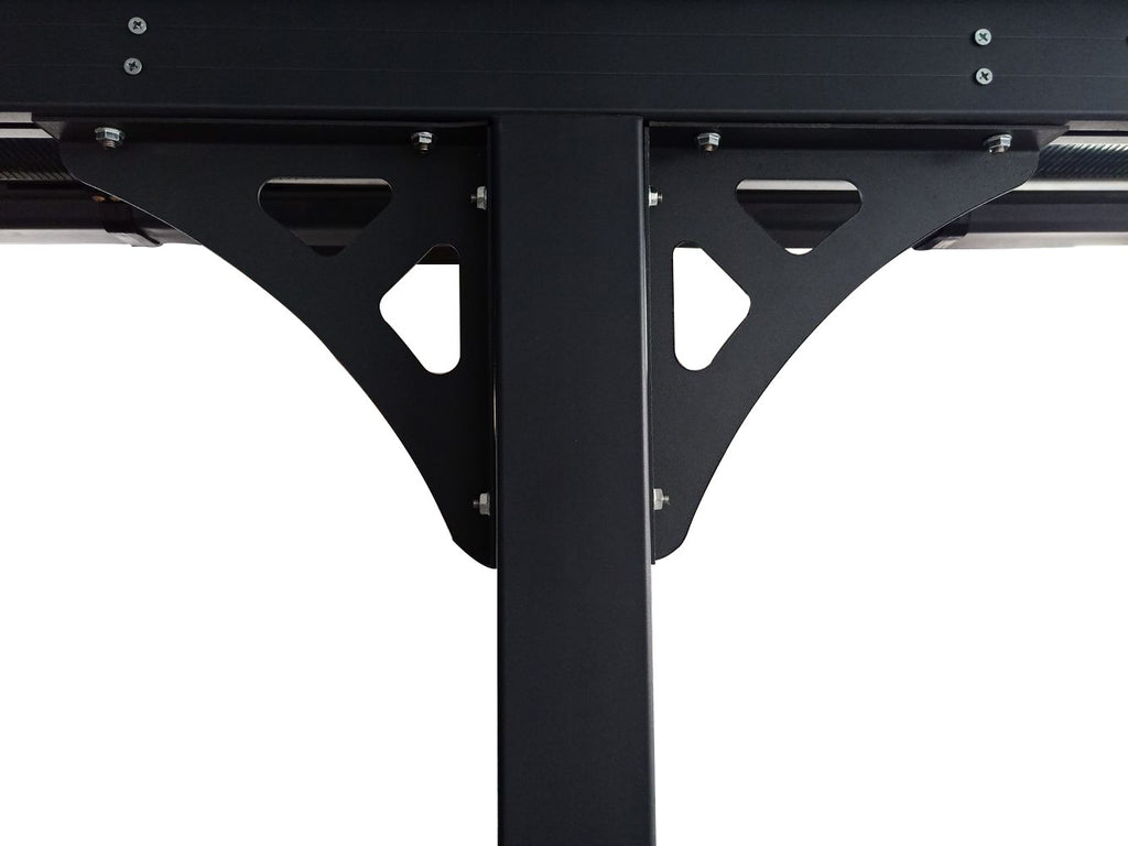 POHJOLA GARDEN Terassikatos 495x300x225-270cm, Valkoinen, EXTRA STRONG 6mm paneeli