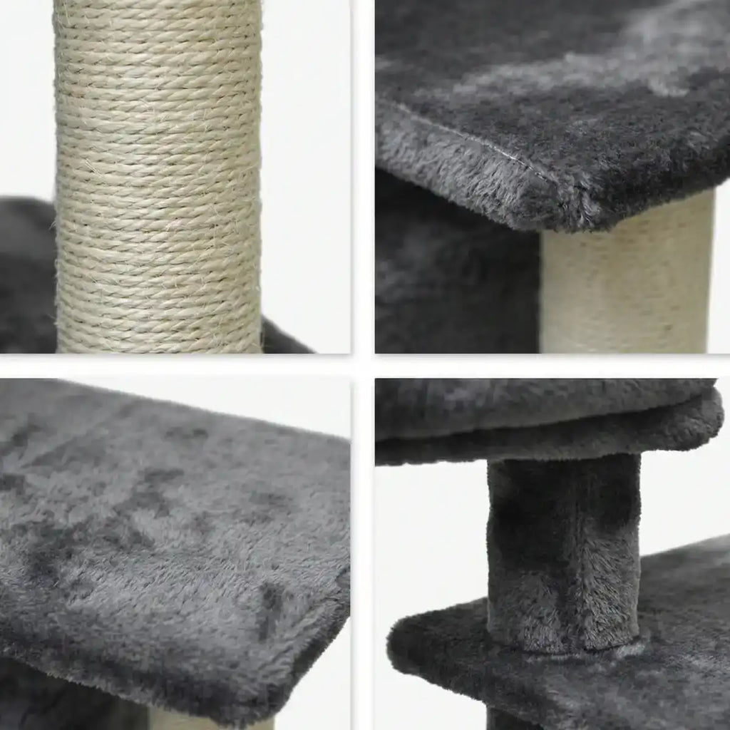 Pohjolan Lemmikkitarvike Kissan kiipeily-/raapimispuu 106 cm, Vaalean Harmaa