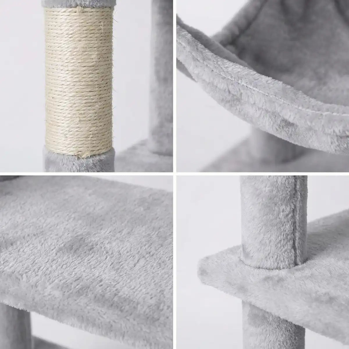 NordDjur Kattklösstativ 131 cm Ljusgrå