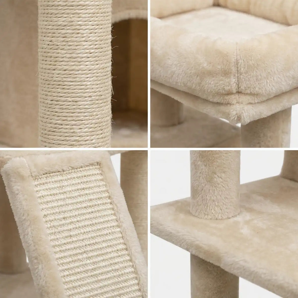 Pohjolan Lemmikkitarvike Kissan kiipeily-/raapimispuu 106cm, Beige