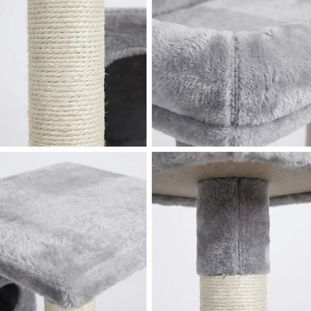 Pohjolan Lemmikkitarvike Kissan raapimispuu 185cm Vaalean harmaa