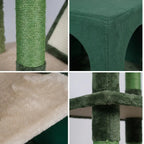 Pohjolan Lemmikkitarvike Kissan kiipeily-/raapimispuu 146 cm, Vihreä