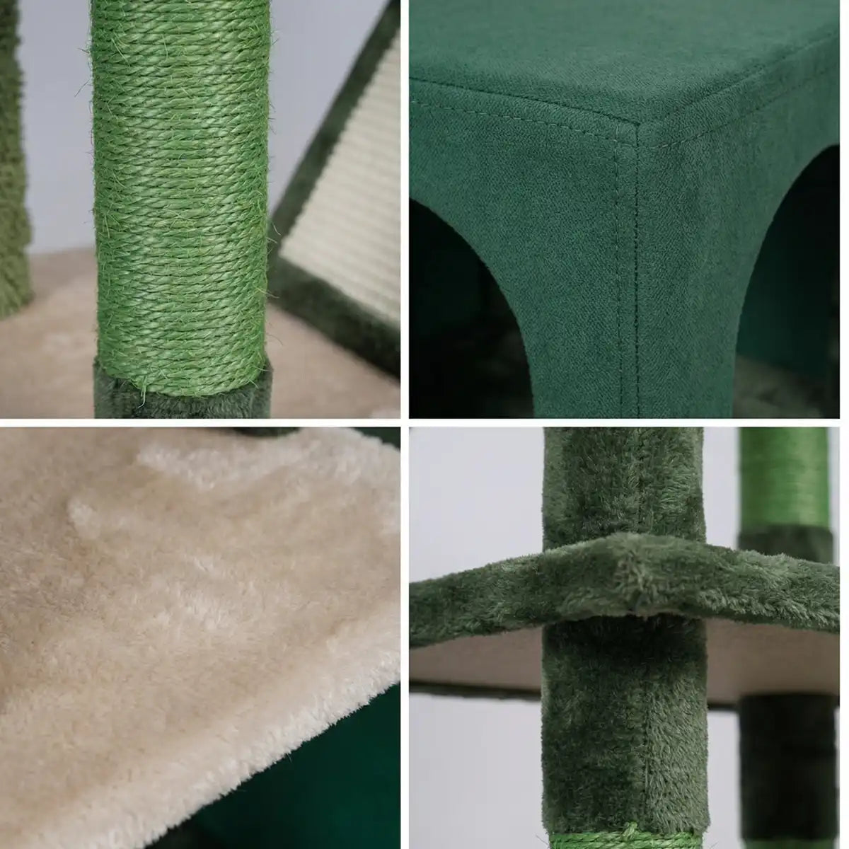 Pohjolan Lemmikkitarvike Kissan kiipeily-/raapimispuu 146 cm, Vihreä