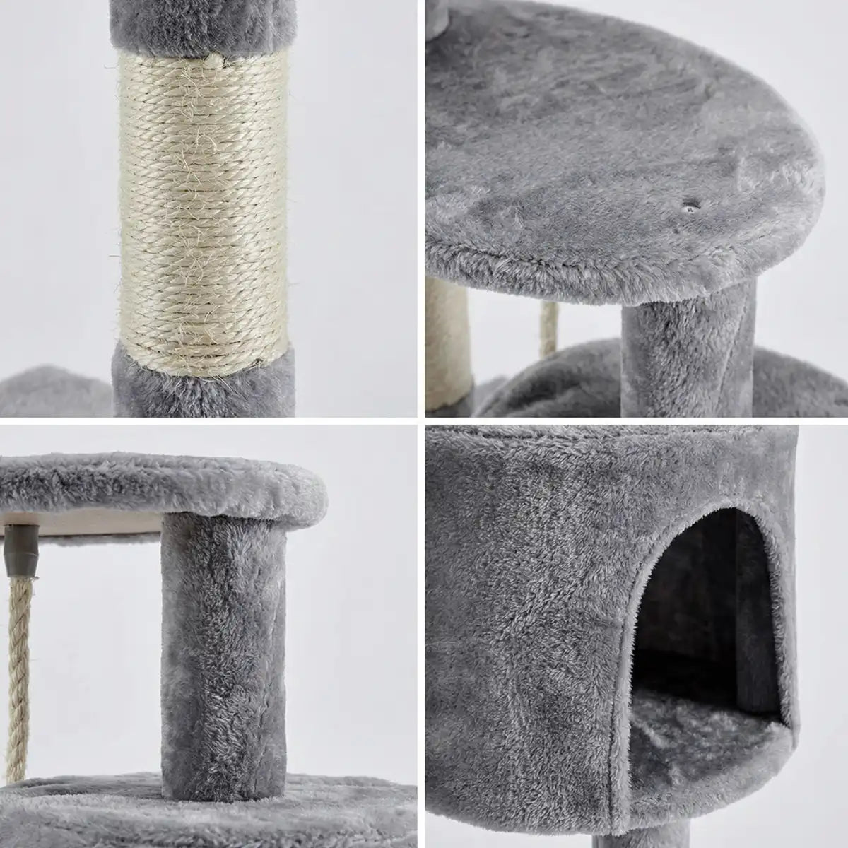 NordDjur Kattklös-/klätterträd 112 cm, ljusgrå