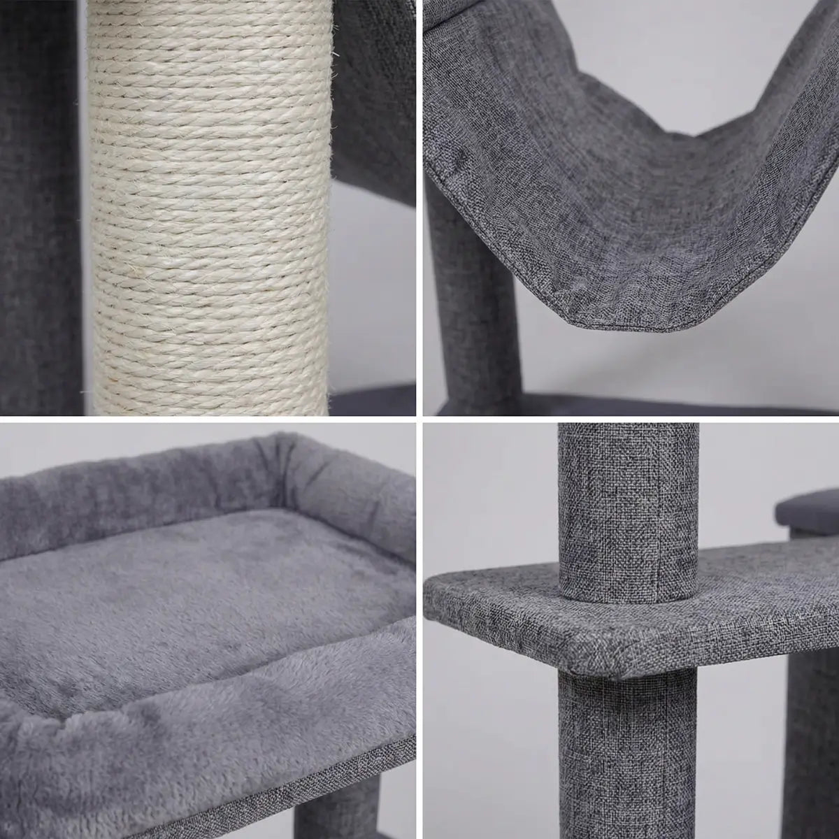 Pohjolan Lemmikkitarvike Kissan raapimispuu 138cm Harmaa