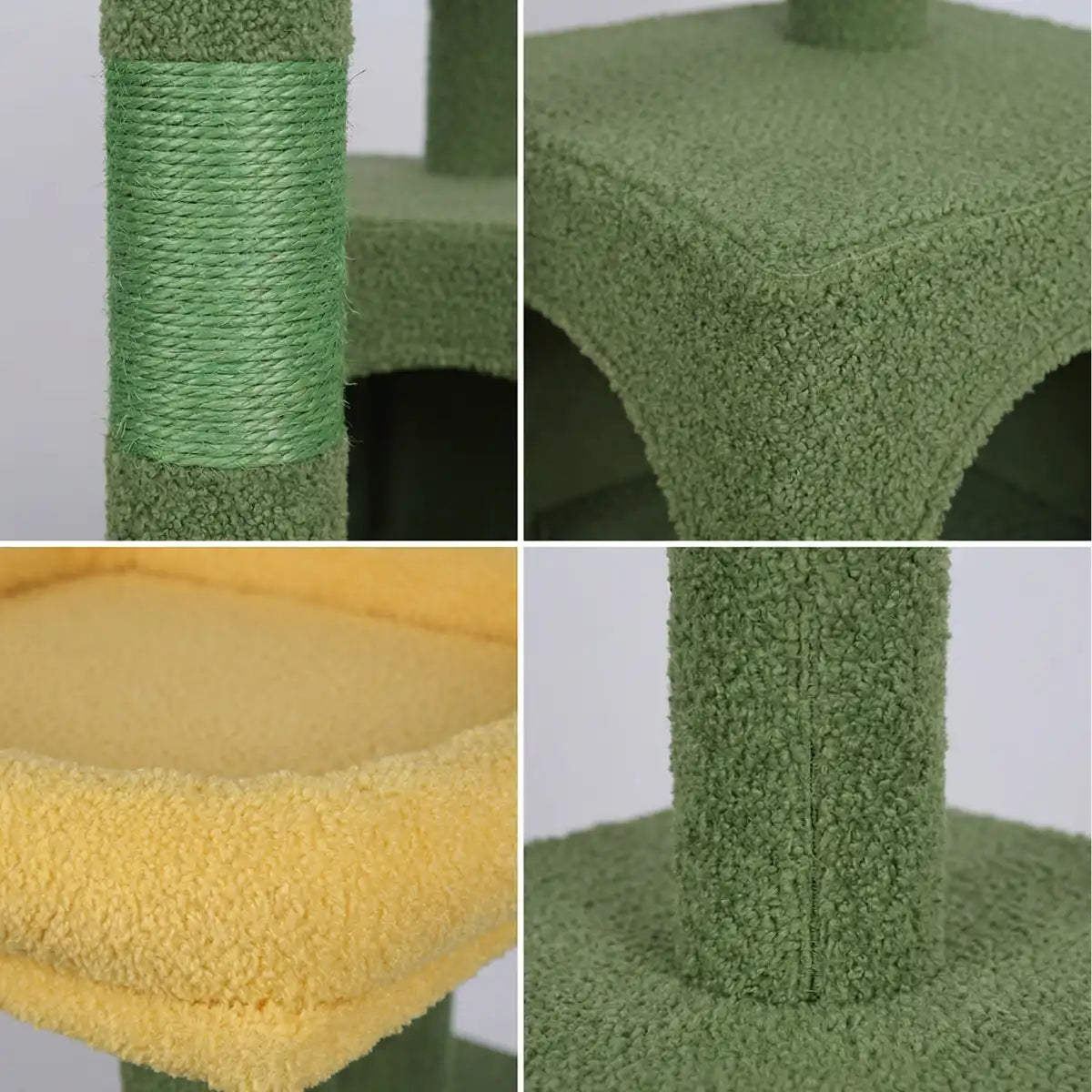 NordDjur Kattklätter-/klösstång 143 cm, gul/grön