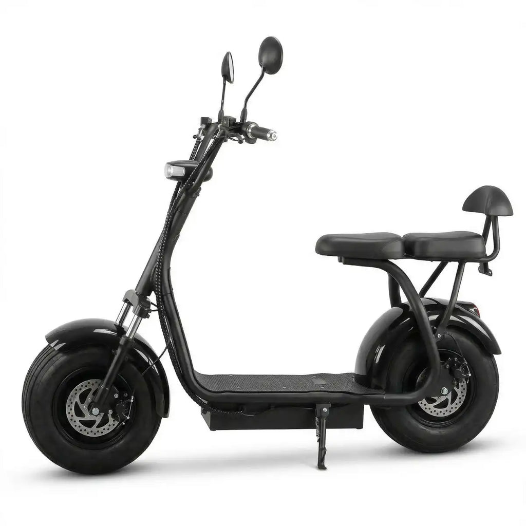 Arktis Motors elscooter Turbo 2000W, 25 km/h, 20AH kraftfullt batteri, svart