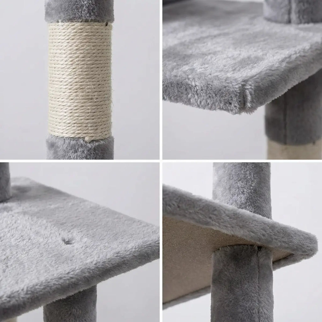 NordDjur Kattklös-/klätterträd 206 cm, ljusgrå