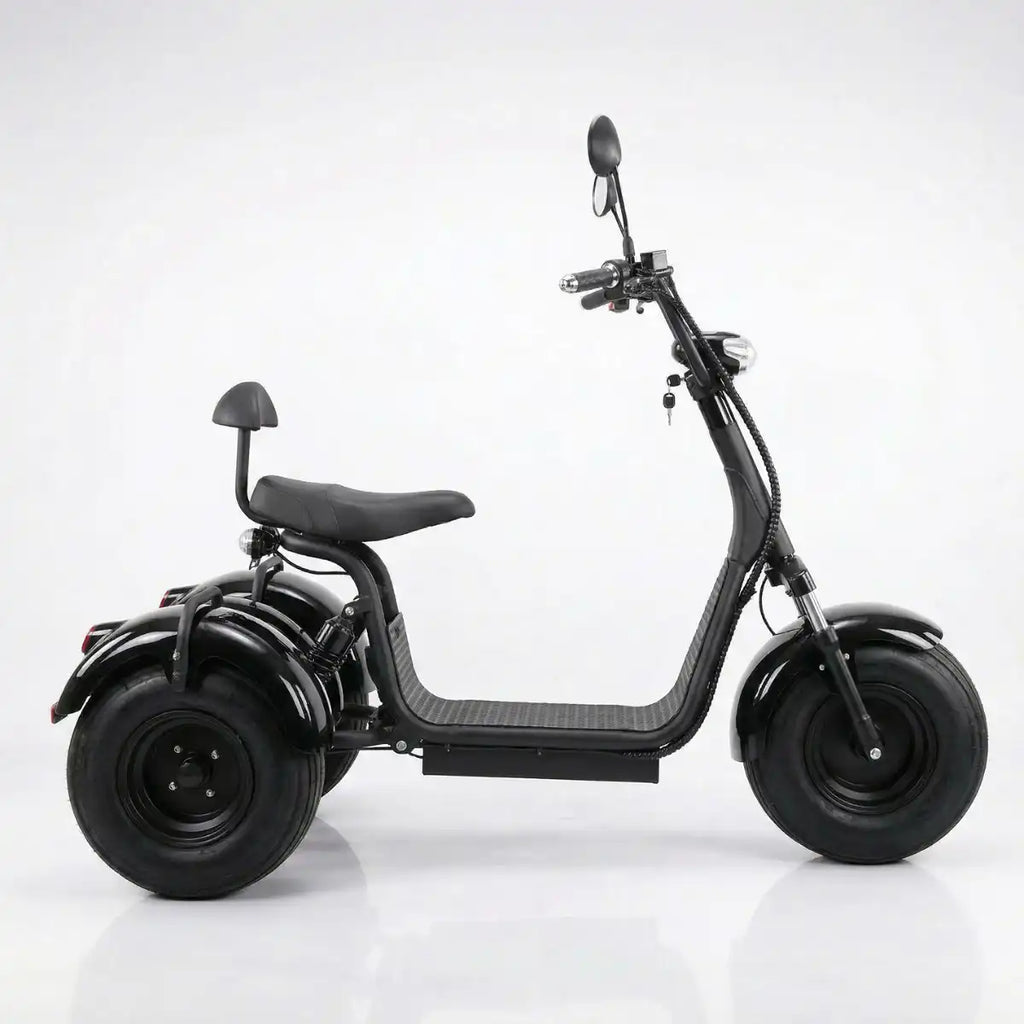 Kolmirenkainen sähköskootteri 1000W – 60V 20Ah, jopa 60 km, 2-paikkainen