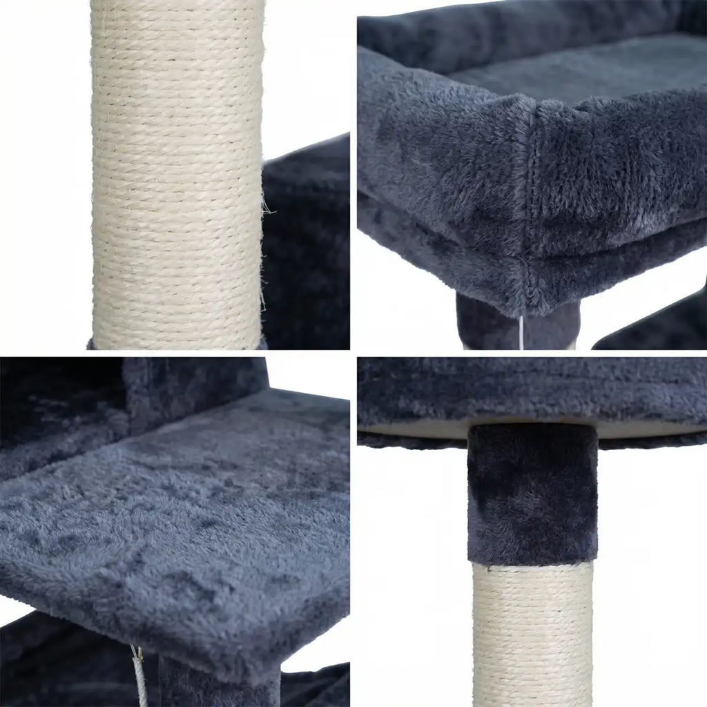 Pohjolan Lemmikkitarvike Kissan raapimispuu 163cm Harmaa