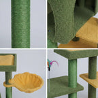 Pohjolan Lemmikkitarvike Kissan kiipeily-/raapimispuu 90 cm, Vihreä