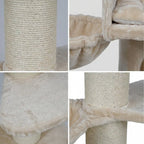 NordDjur Kratträd för stora katter 155 cm, beige