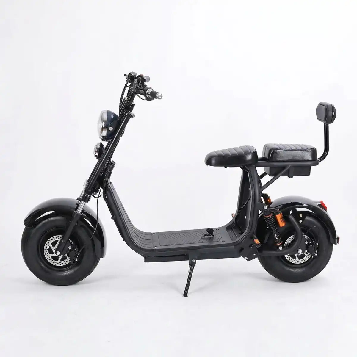 Arktis Motors Elektrisk scooter DUO 1000W, 25km/h, 60V12AH Dubbla batterier Svart