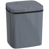 Sensoriroskakori 15 l, kaksi avaustapaa, auki pysyvä tila, muovi, harmaa/musta