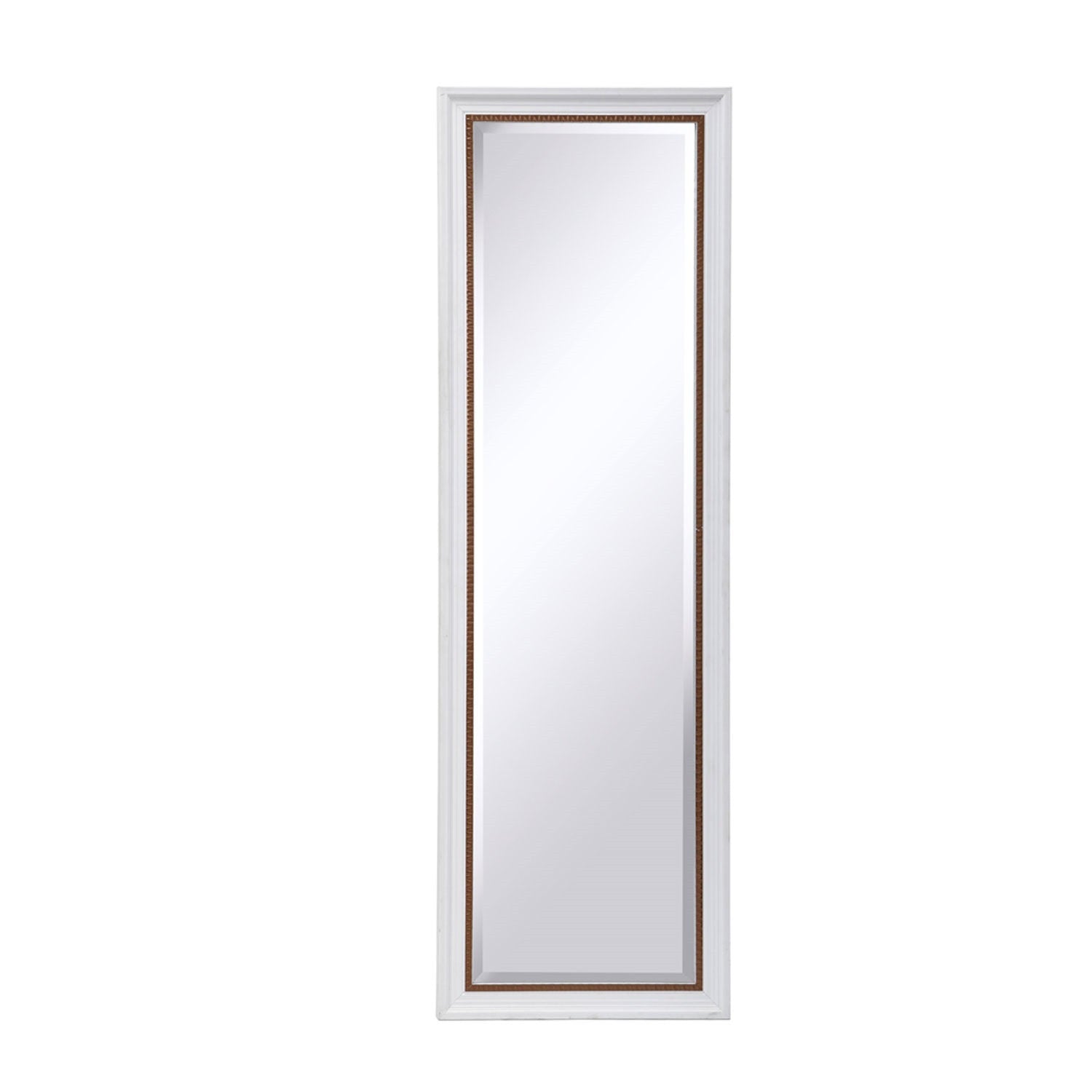 HERITAGE Lattiapeili jalalla 57xH169cm, valkoinen/kupari