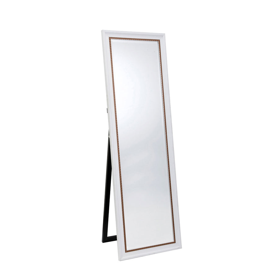 HERITAGE Lattiapeili jalalla 57xH169cm, valkoinen/kupari