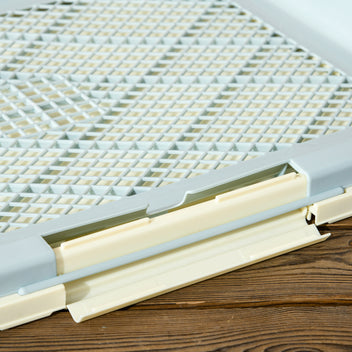Koiran nurmikkovessa kolmikerroksinen, tekonurmi, ritilä ja allas, uudelleenkäytettävä, 63 x 48,5 cm