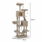 NordDjur Kattklös-/klätterträd 206 cm, beige