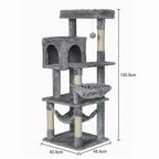 Pohjolan Lemmikkitarvike Kissan raapimispuu 131cm Vaalean harmaa