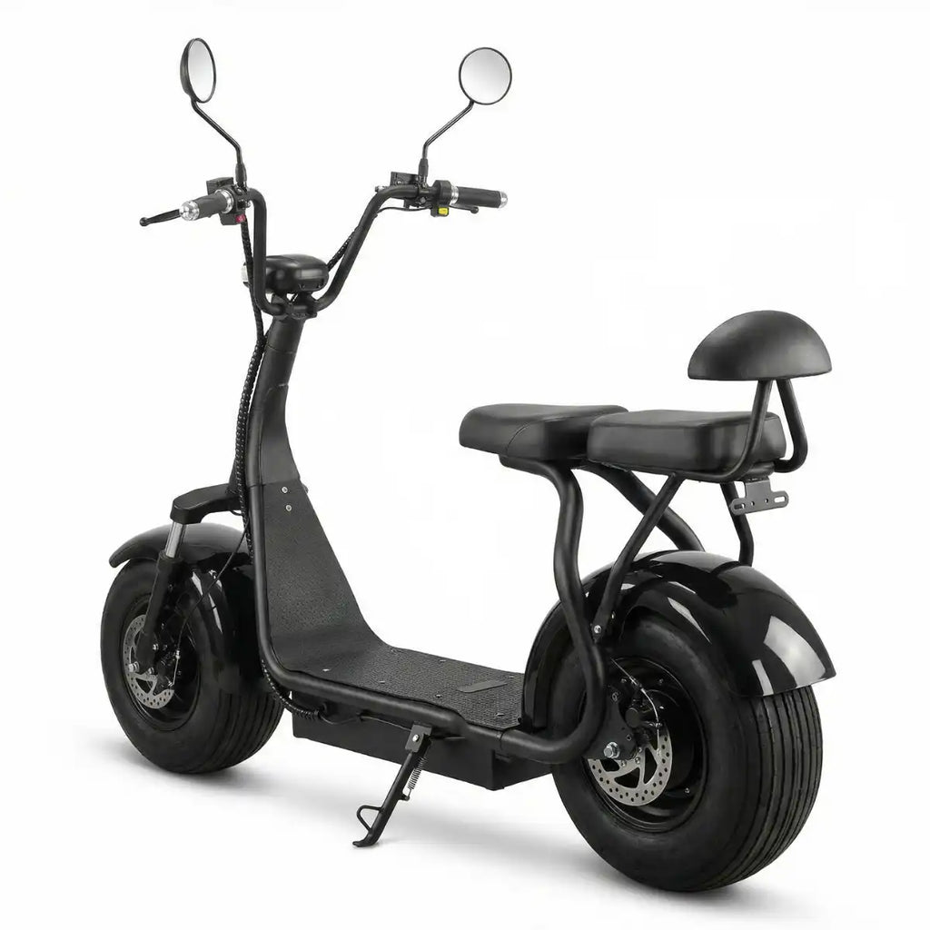 Arktis Motors elscooter Turbo 2000W, 25 km/h, 20AH kraftfullt batteri, svart