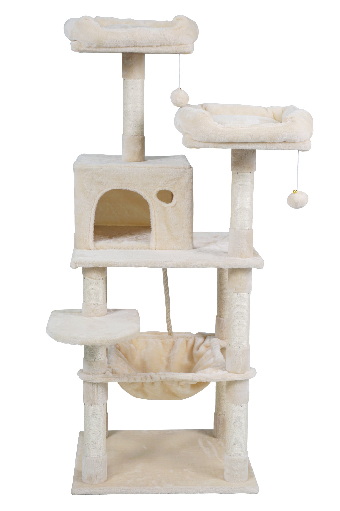 Pohjolan Lemmikkitarvike Kissan kiipeily-/raapimispuu 143 cm, beige