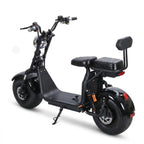 Arktis Motors Elektrisk scooter DUO 1000W, 25km/h, 60V12AH Dubbla batterier Svart