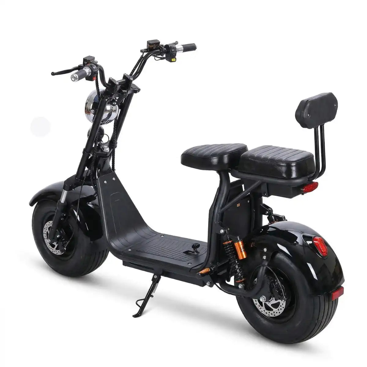 Arktis Motors Elektrisk scooter DUO 1000W, 25km/h, 60V12AH Dubbla batterier Svart