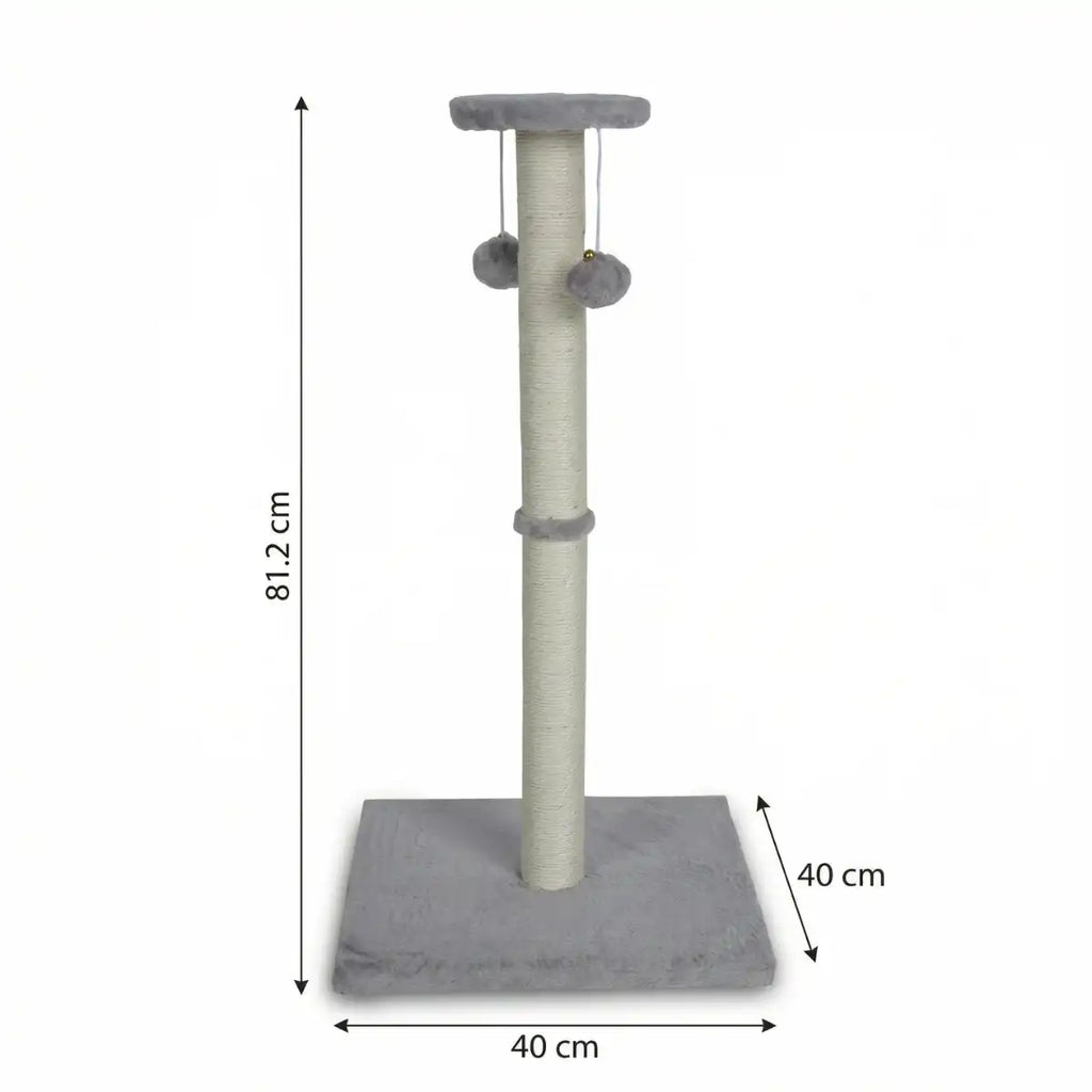 Pohjolan Lemmikkitarvike Kissan kiipeily-/raapimispuu 81 cm, Vaalean harmaa