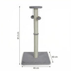 Pohjolan Lemmikkitarvike Kissan kiipeily-/raapimispuu 81 cm, Vaalean harmaa